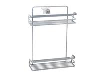 Hangend Doucherek 2 Laags - Geschikt voor douchedeur of douchewand - 26x11x35cm