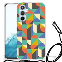 Samsung Galaxy A54 5G Doorzichtige Silicone Hoesje Funky Retro