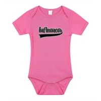 Bellatio Decorations baby rompertje - Influencer - roze - cadeau romper - kraamcadeau 92 (18-24 maanden)  - - thumbnail