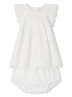 Bonpoint robe sans manches Lulu à broderie anglaise - Blanc