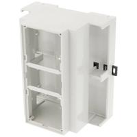 Hammond Electronics 1597DIN6MDH53 DIN-rail-behuizing Open 90 x 58 x 106 PPO Lichtgrijs 1 stuk(s)