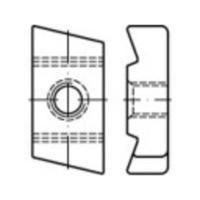 TOOLCRAFT 161571 Schroefplaten voor hamerkopschroeven M8 Staal Galvanisch verzinkt 50 stuk(s)