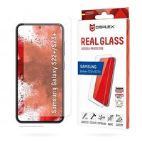Displex Echt glas voor Samsung Galaxy S22+/S23+, hard pantserglas (10H), ecologisch montageframe, krasbestendig gehard glas, high-tech anti-vingerafdrukcoating, case friendly