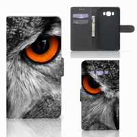 Samsung Galaxy J7 2016 Telefoonhoesje met Pasjes Uil