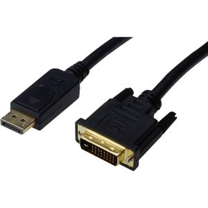 Digitus AK-340306-020-S DisplayPort-kabel DisplayPort / DVI Adapterkabel DisplayPort-stekker, DVI-D 24+1-polige stekker 2 m Zwart