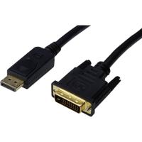 Digitus AK-340306-020-S DisplayPort-kabel DisplayPort / DVI Adapterkabel DisplayPort-stekker, DVI-D 24+1-polige stekker 2 m Zwart - thumbnail