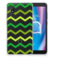 Alcatel 1B (2020) TPU bumper Zigzag Groen