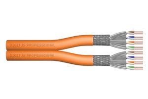 Digitus DK-1741-VH-D Netwerkkabel CAT 7 S/FTP 4 x 2 x 0.25 mm² Oranje per meter