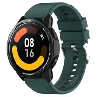 By Qubix - Siliconen sportband - Donkergroen - Compatible met Xiaomi Redmi Watch 5 Active/Redmi Watch 5 Lite - Compatible Xiaomi bandje