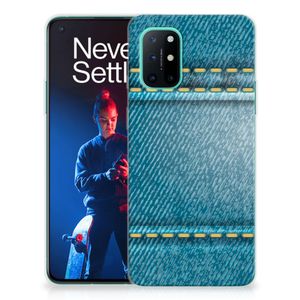 OnePlus 8T Silicone Back Cover Jeans