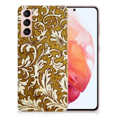 Siliconen Hoesje Samsung Galaxy S21 Barok Goud Siliconen Hoesje Samsung Galaxy S21 Barok Goud