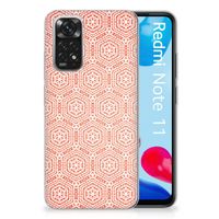 Xiaomi Redmi 10 | Redmi Note 11 4G TPU bumper Pattern Orange - thumbnail