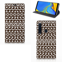 Samsung Galaxy A9 (2018) Hoesje met Magneet Aztec Brown
