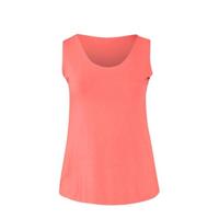 Paprika top met glitters koraalrood