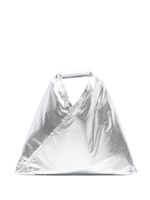 MM6 Maison Margiela mini sac cabas métallisé Japanese - Gris