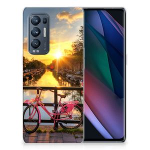 OPPO Find X3 Neo Siliconen Back Cover Amsterdamse Grachten