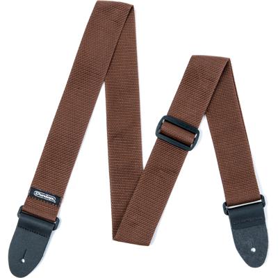 Dunlop D07-01BR Poly Strap Brown gitaarband Dunlop D07-01BR Poly Strap Brown gitaarband