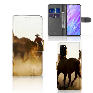 Samsung Galaxy S20 Telefoonhoesje met Pasjes Design Cowboy