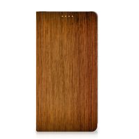 Samsung Galaxy S23 Plus Book Wallet Case Donker Hout - thumbnail