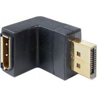 Delock 65382 Adapter DisplayPort male > DisplayPort female schuin naar beneden