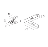 Wever & Ducre - Strex Rec L-Connector B Electrical - thumbnail