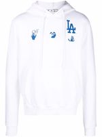 Off-White hoodie LA Dodgers à logo imprimé - Blanc - thumbnail