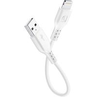 CELLULAR LINE CUSBDATACTRMFIIPH5 USB-Lightning-kabel (15 cm) wit