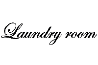 Laundry room - Muursticker - thumbnail