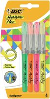 Markeerstift Bic flex ass blister ÃƒÆ' 4 kleuren