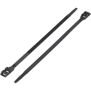 TRU COMPONENTS 1592837 TC-DK-610BK203 Kabelbinder 610 mm 9 mm Zwart Met dubbele kop 1 stuk(s)