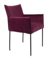 ZILT Eetkamerstoel 'Dion', Velvet, kleur Paars
