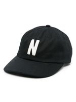 Norse Projects casquette en coton à patch logo - Noir