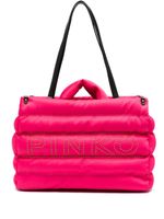 PINKO sac à main matelassé à logo embossé - Rose