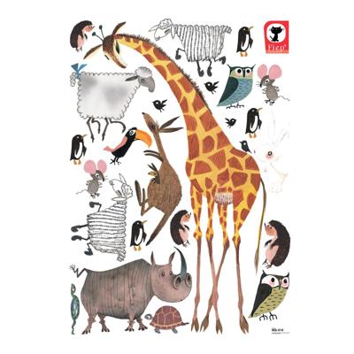 KEK Amsterdam muurstickers set fiep westendorp animals xl