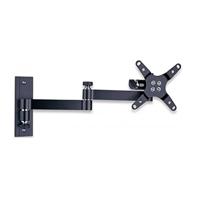 Techly ICA-LCD-104BK wandhouder voor LCD 33,02 cm (13 inch) - 76,2 cm (30 inch) kantelbaar 3 scharnieren, lang zwart