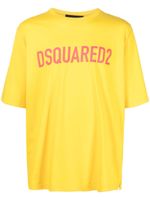 DSQUARED2 t-shirt en coton à logo imprimé - Jaune - thumbnail