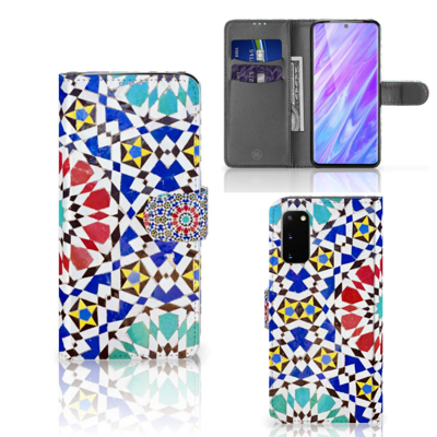 Samsung Galaxy S20 Bookcase Mozaïek Samsung Galaxy S20 Bookcase Mozaïek