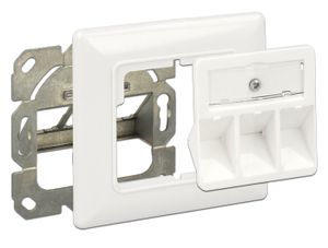 Delock 86194 Keystone wandcontactdoos 3 poorten compact