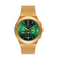 Sem Lewis Moorgate Chrono horloge groen/goudkleurig - SL1100042