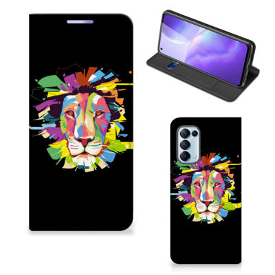 OPPO Find X3 Lite Magnet Case Lion Color OPPO Find X3 Lite Magnet Case Lion Color