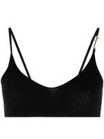 Jacquemus bralette La Bandeau Pralu en maille - Noir