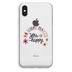 Happy days: iPhone X Transparant Hoesje