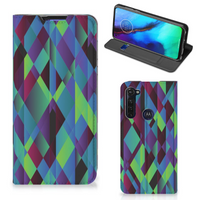 Motorola Moto G Pro Stand Case Abstract Green Blue