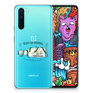 OnePlus Nord Telefoonhoesje met Naam Boho Bottle