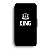 King zwart: iPhone XR Flip Hoesje