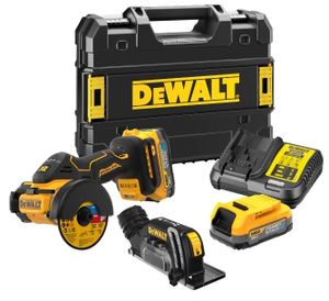 DeWalt DCS438E2T | Accu Slijpmachine | 18V | 76 mm | 2 x 1.7 Ah accu + lader - DCS438E2T-QW