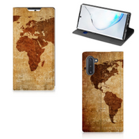 Samsung Galaxy Note 10 Book Cover Wereldkaart - thumbnail