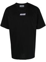 Moschino logo-embroidered cotton T-shirt - Noir - thumbnail