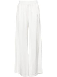 Fabiana Filippi pantalon en satin à coupe ample - Blanc