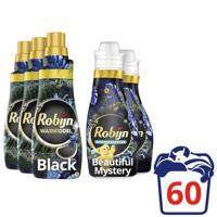 Robijn Robijn Black Velvet Wasmiddel en Beautiful Mystery Wasverzachter - 60 wasbeurten - 60 wasbeurten